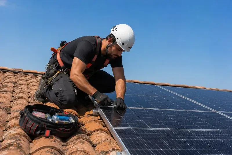 Maintenance et monitoring de panneaux solaires à Saint-Maixent-sur-Vie